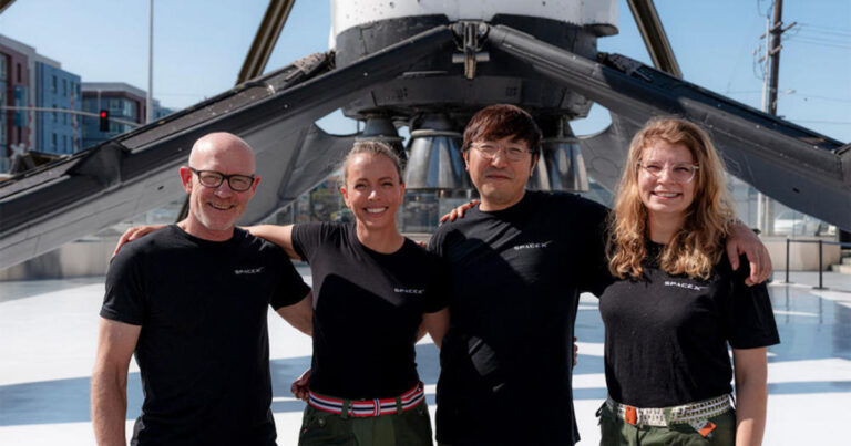 SpaceX to launch bitcoin entrepreneur and three crewmates on flight around Earth’s poles