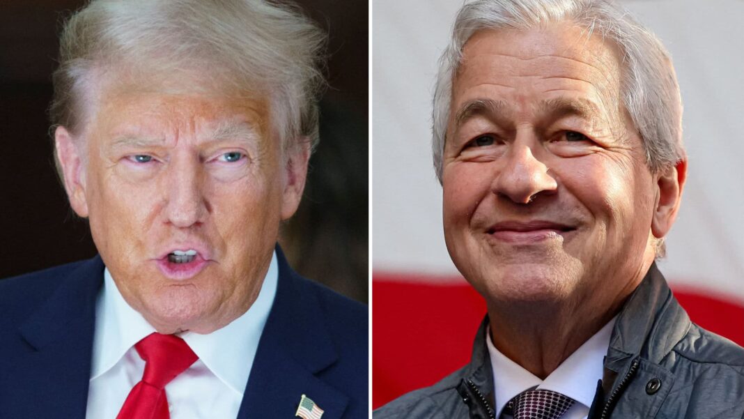 Jamie Dimon denies Trump endorsement claim