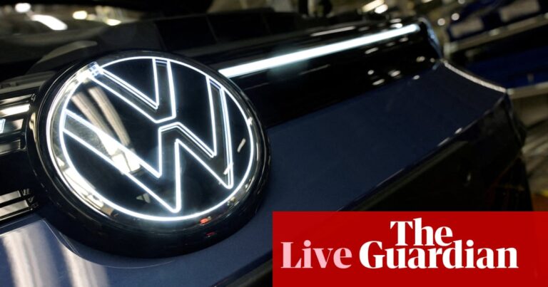 Volkswagen fined £5.4m for mistreating customers; UK interest rates ‘to fall to 2.75%’ next year – business live | Business