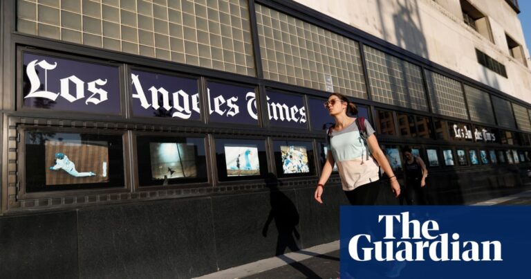 Los Angeles Times sees resignations and loss of subscriptions after owner blocks Harris endorsement | US news