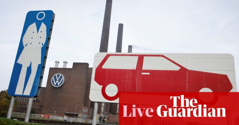 Volkswagen to shut at least three German factories, union warns; Oil price falls 5% after Israel’s attack on Iran – business live | Business