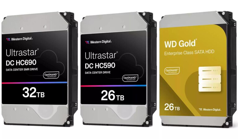 WD unveils new high-capacity 32TB SMR and 26TB CMR disk drives