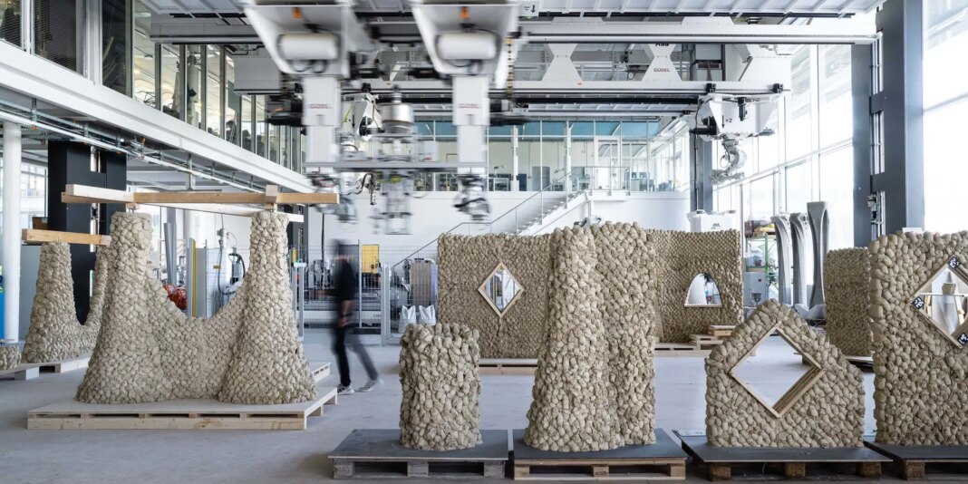 New impact printing technique builds structures rapidly without using cement