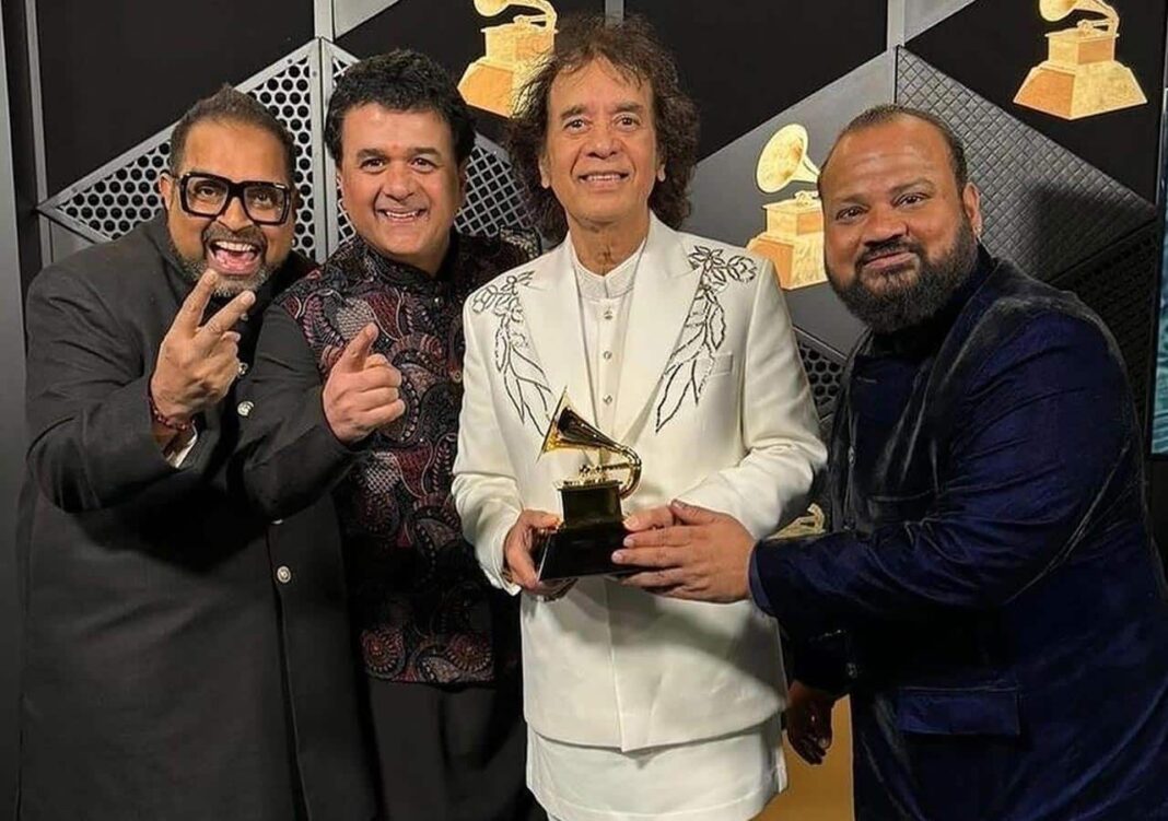 Zakir Hussain, Shankar Mahadevan, Rakesh Chaurasia and band Shakti create history for India