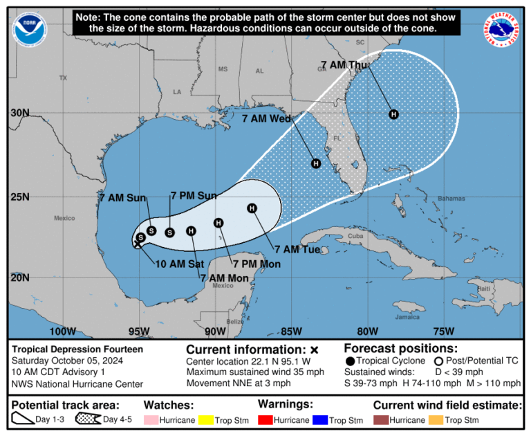 Tropical Storm Milton Forms, Threatens Florida Gulf Coast
