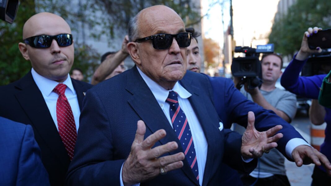 Rudy Giuliani lawyers seek to quit defamation claim case