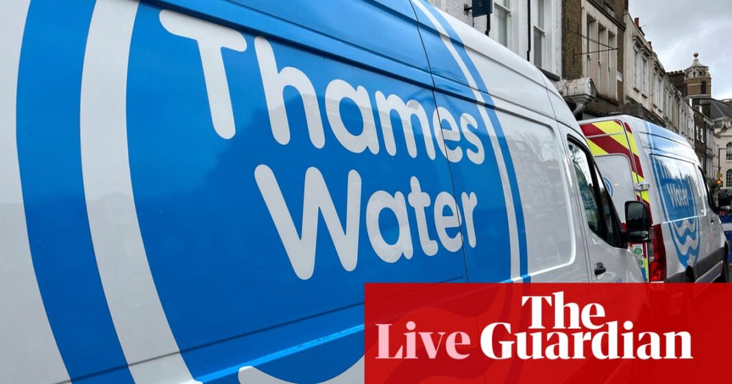 Thames Water gets backing from three-quarter of creditors; markets eye US inflation – business live | Business
