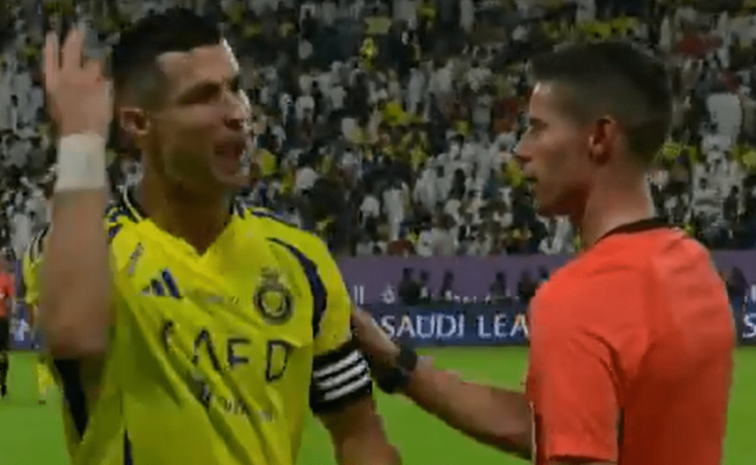 Cristiano Ronaldo rages at referee as he tells him to ‘be fair’ in Al Nassr’s clash against rivals Al Hilal