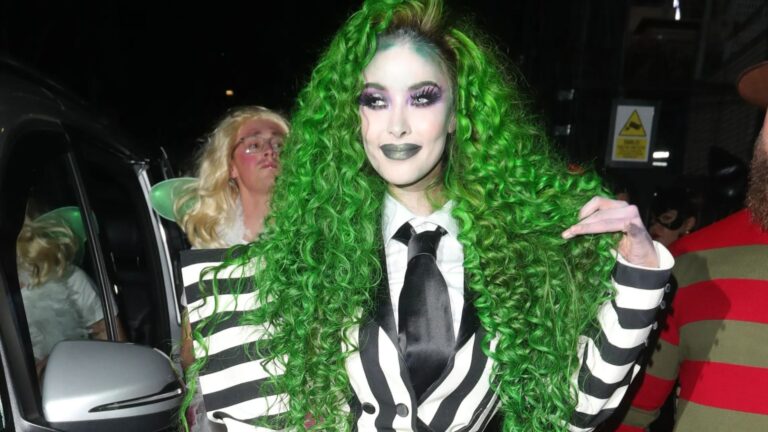 Jade Thirlwall and Paloma Faith wow in costumes as they arrive at Maya Jama’s annual Halloween party