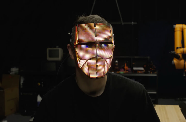 "Become Anyone 2.0" is an LED display face-changing mask that lives up to its name