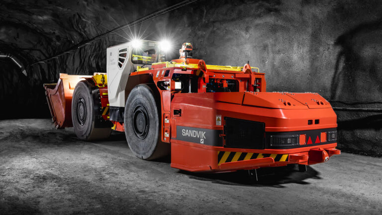 A colossal 18,000kg electric vehicle is autonomously loading gold at a Canadian mine