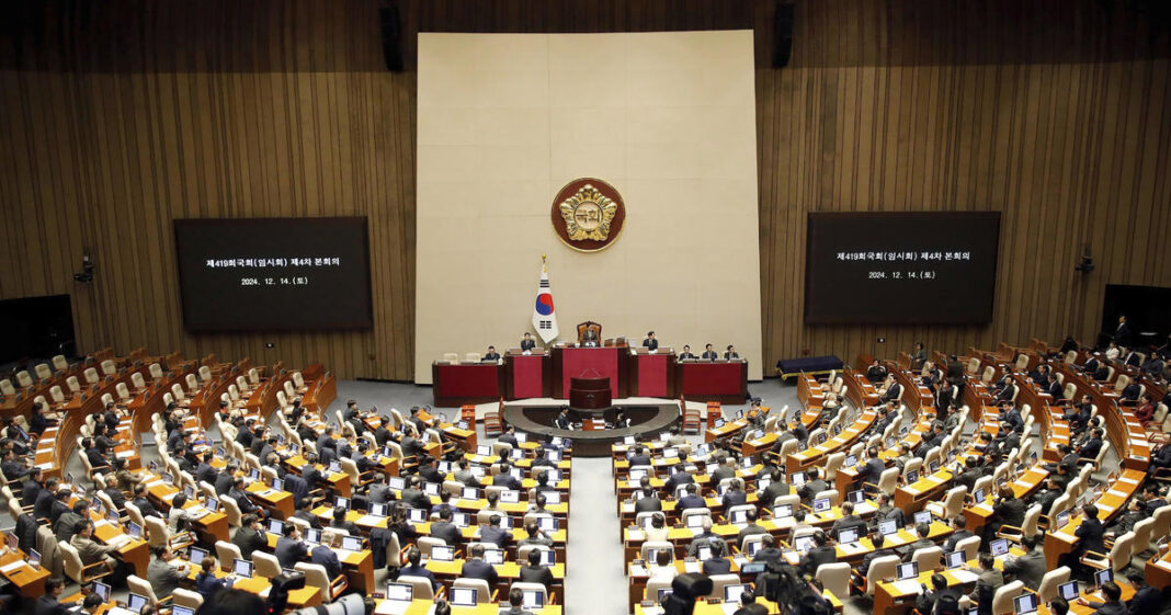 South Korean president Yoon Suk Yeol impeached by parliament 2 weeks after short-lived martial law decree