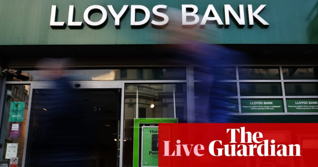 Lloyds Banking Group to close another 136 branches – business live | Business