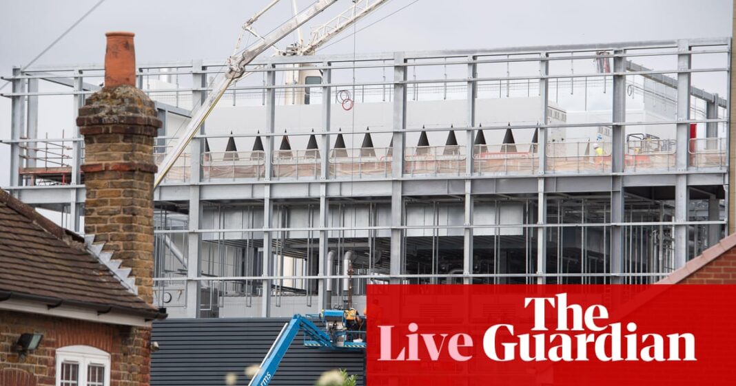UK construction output growth slowest since June; house prices in Britain dip for first time since March – business live | Business