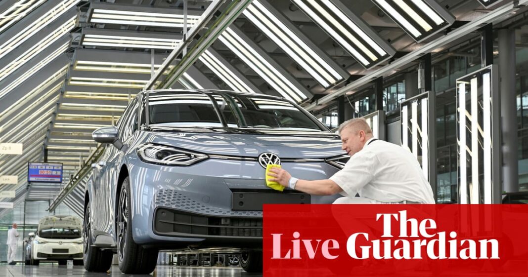 European carmaker shares hit by Trump tariff threat; minister ‘sets out path to approving’ Gatwick expansion – business live | Business