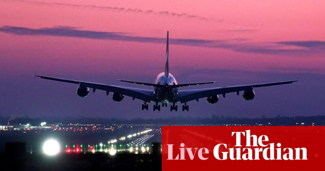 Transport secretary backs expansion of airports ahead of Gatwick decision; Heathrow posts record passenger numbers – business live | Business