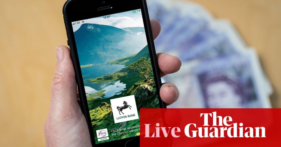 Major UK banks report problems with apps and online banking – business live | Business