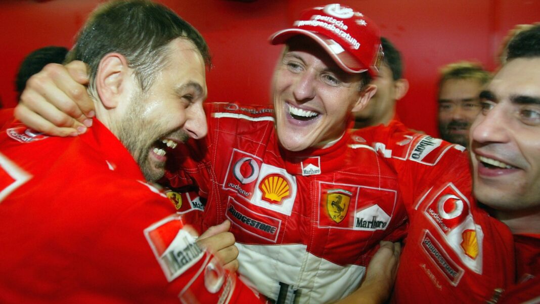 Michael Schumacher stole a fork lift truck after ‘F1’s craziest party’ in wild Ferrari title celebrations