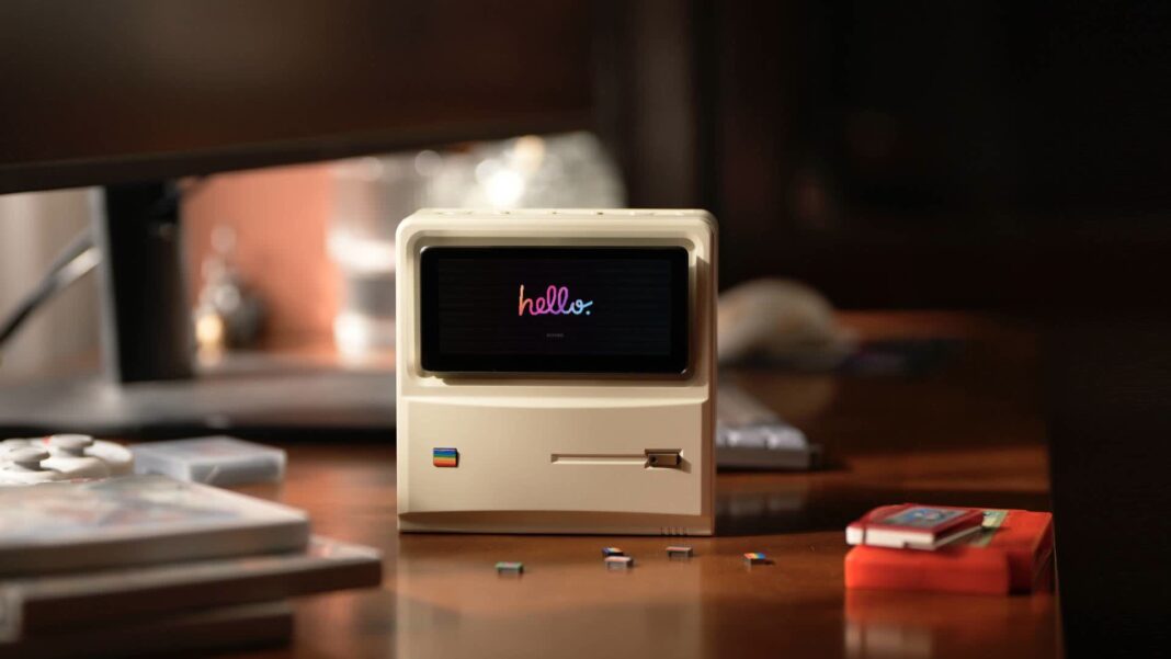 Tiny Macintosh Classic-style PC with flip-up display is actually a Windows powerhouse