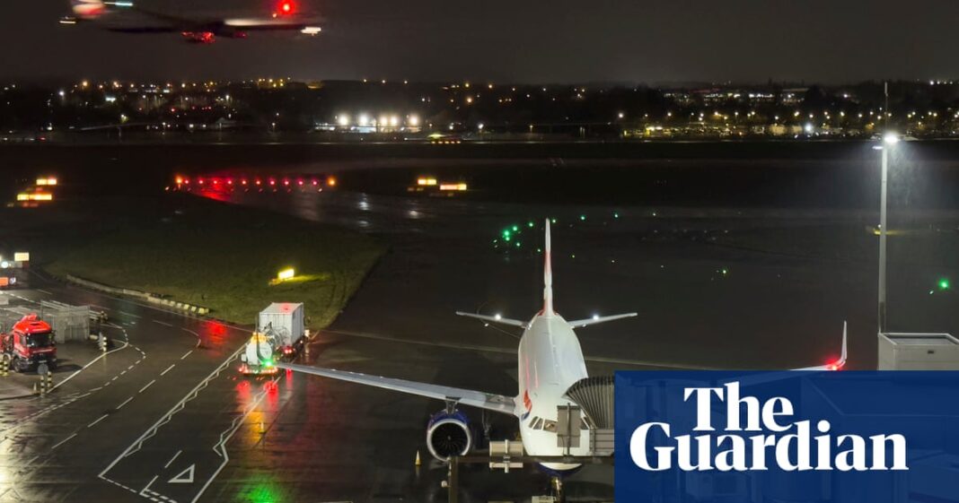 Flights resume at Heathrow airport after electrical substation fire causes major disruption – video