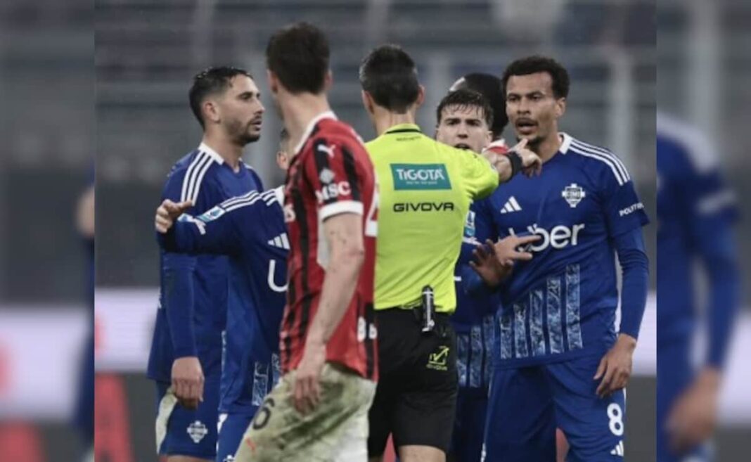 Dele Alli Sent Off On Serie A Debut With Como, AC Milan Steal Late Victory