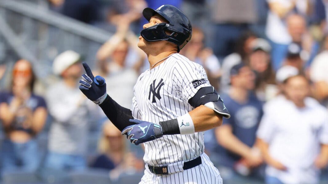 WATCH: Yankees’ Aaron Judge and Co. blast four home runs in first inning off Brewers’ Nestor Cortes