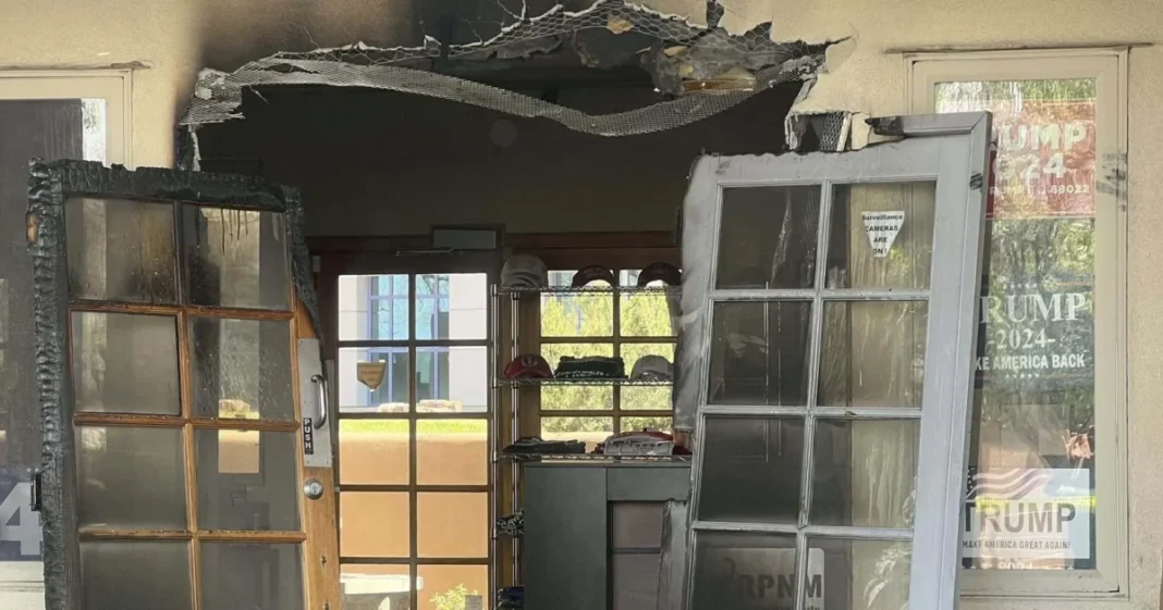 Authorities Probing Fire That Damaged Headquarters of New Mexico Republican Party