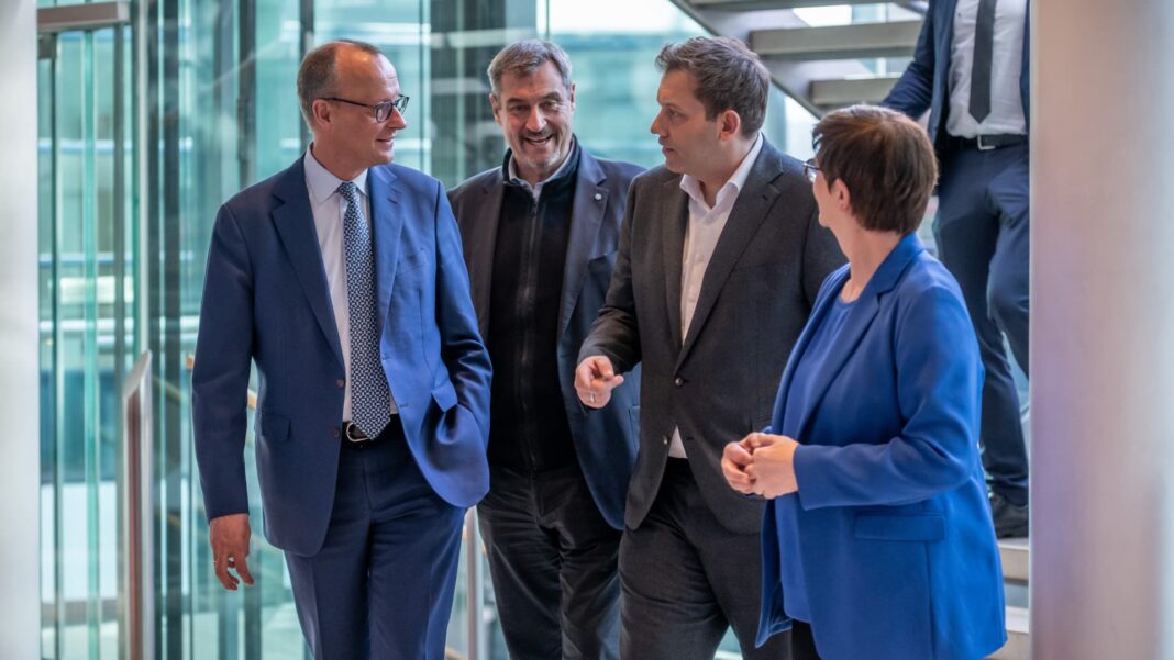 German centrist parties reach coalition deal