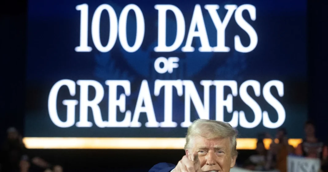 Trump Marks 100th Day in Office With Rally in Michigan