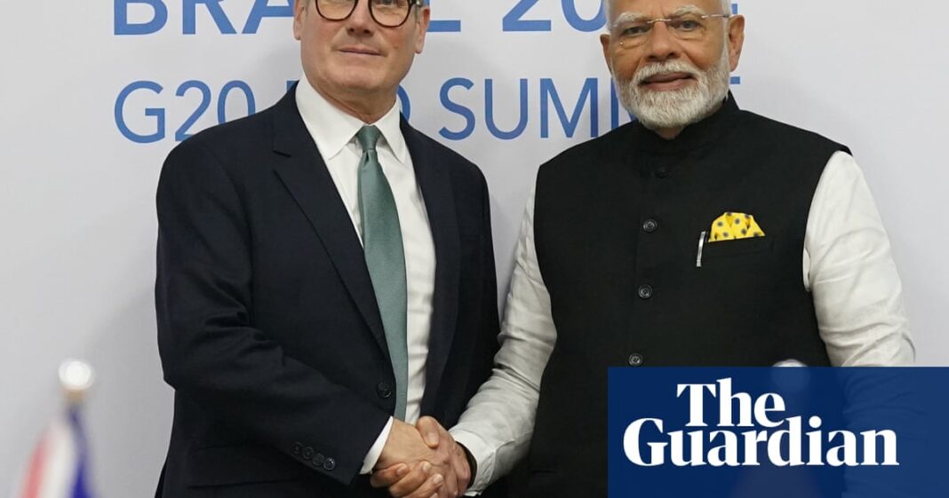 UK and India agree ‘landmark’ trade deal after three years of negotiations | Trade policy