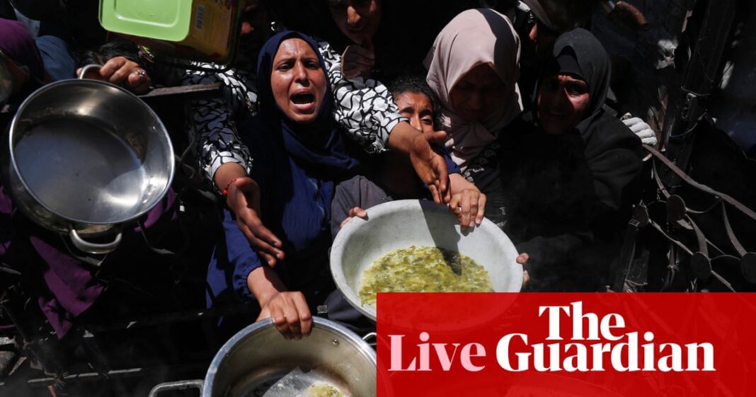 ‘Steps away’ from solution to get food and aid to Gaza, US state department says – live | Trump administration