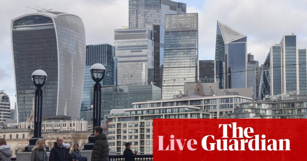 UK government borrowing jumps to £20.2bn in April; markets fall after weak US debt auction – business live | Business