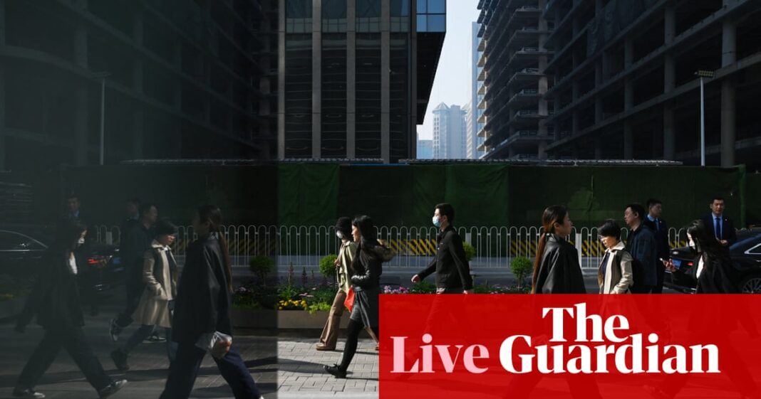 China’s service sector hit by trade war; Ford predicts $1.5bn profit hit from Trump tariffs – business live | Business