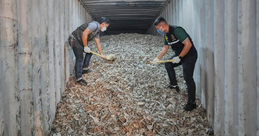 Over 200 tons of illegally imported electronic waste from U.S. found in Thailand, officials say