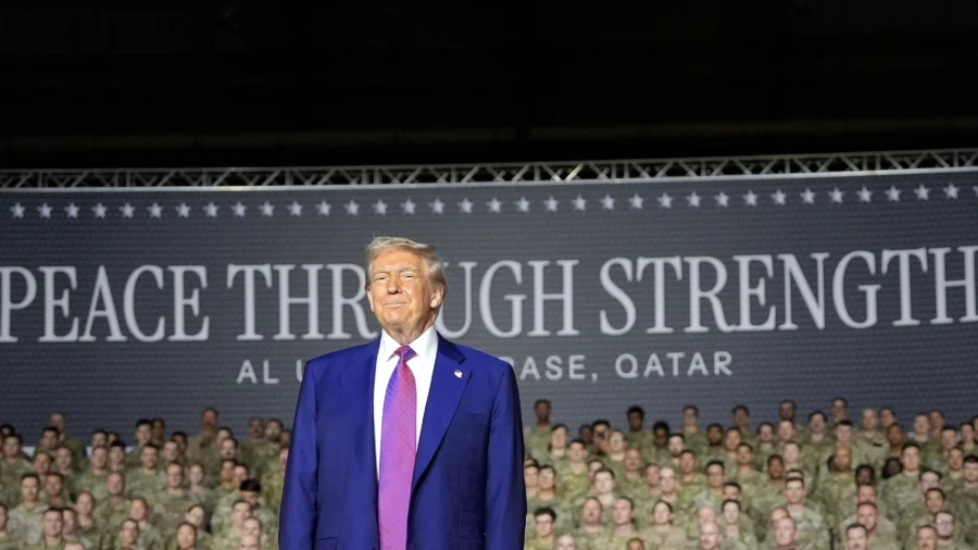 Trump Visits American Troops in Qatar During Middle-East Tour