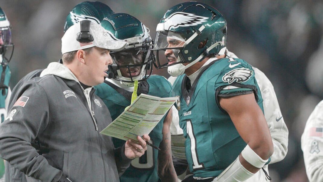 Eagles’ Jalen Hurts enters 2025 with sixth different play-caller in six seasons; how QB fared with each option