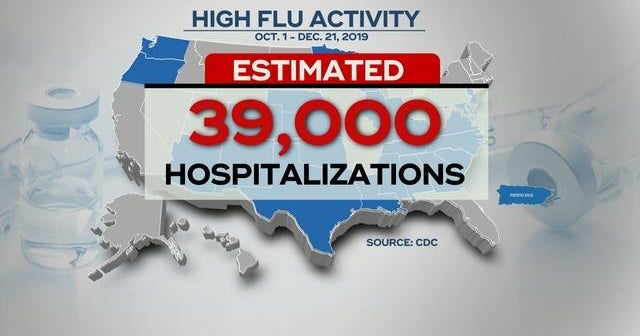 CDC reports high levels of flu activity in 25 states
