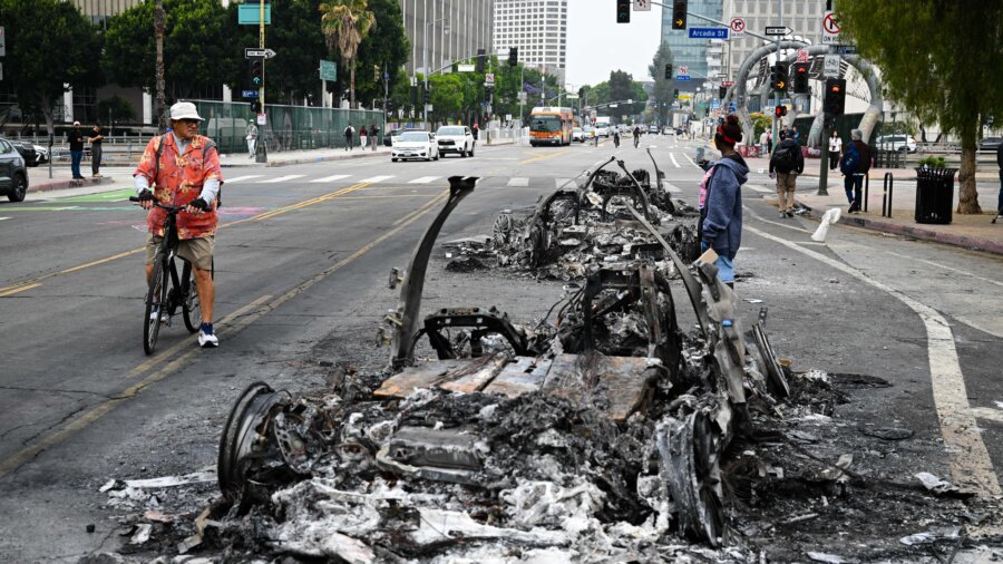 LA Rioting Out of Control: Panel Analysis