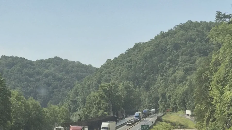 Flooding and Rock Slides Close Heavily Damaged I-40 Section in Smoky Mountains