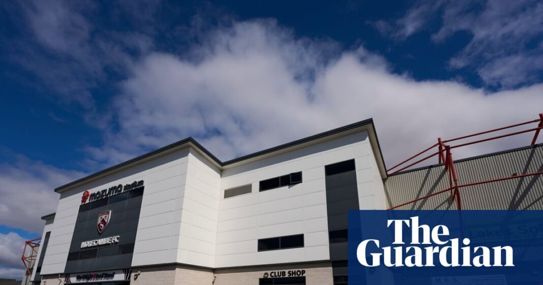 Morecambe’s future thrown into doubt after suspension from National League | Morecambe