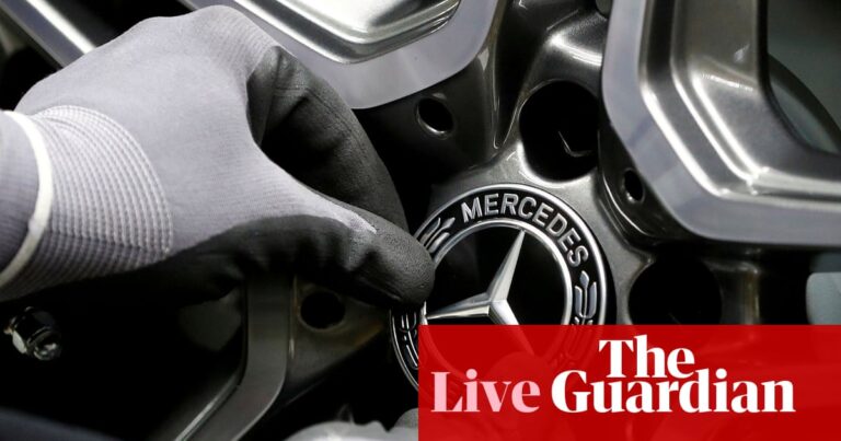 Mercedes-Benz and Porsche flag €800m in combined costs from Trump tariffs – business live | Business