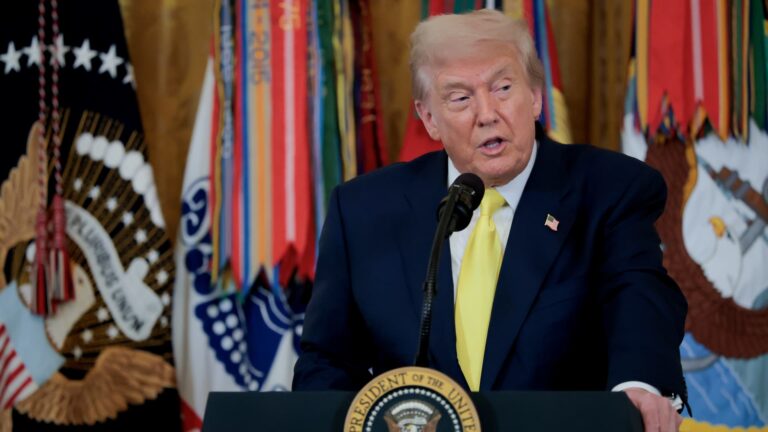 Trump warns says tariffs are ‘huge positive’ for stock market