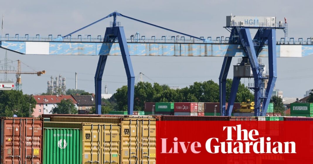 EU-US trade deal hits investor confidence; Swiss stocks fall after tariff shock – business live | Business
