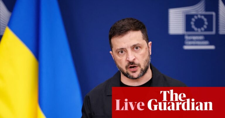 Oil and stocks slip before Zelenskyy-Trump meeting in Washington, UK house prices fall in August – business live | Business