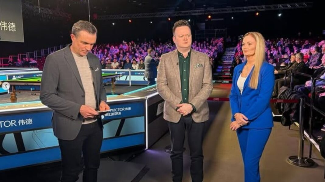 Snooker pundit was told to leave TV studio after ex-boyfriend said she was a distraction