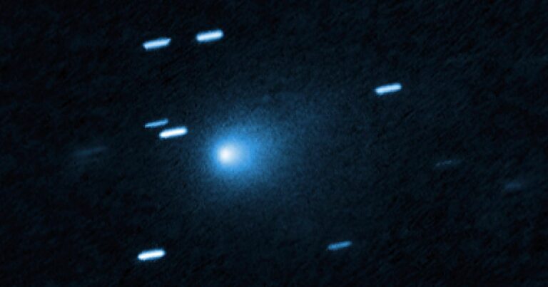 A comet going 130,000 mph is visiting our solar system from another star. The Hubble telescope just took its picture.