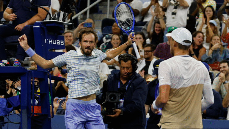 Wild night at US Open: Bonzi outlasts Medvedev after photographer steps on court during potential match point