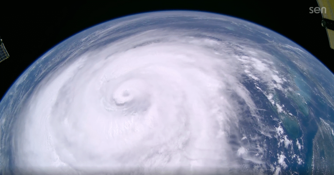See video of Hurricane Erin from the International Space Station