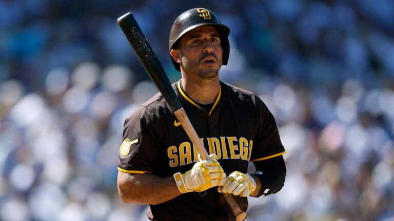 Padres’ Ramón Laureano to miss start of playoffs after fracturing finger vs. Brewers