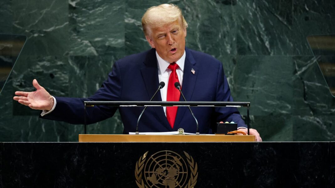 Trump claims UN sabotage with escalator, teleprompter